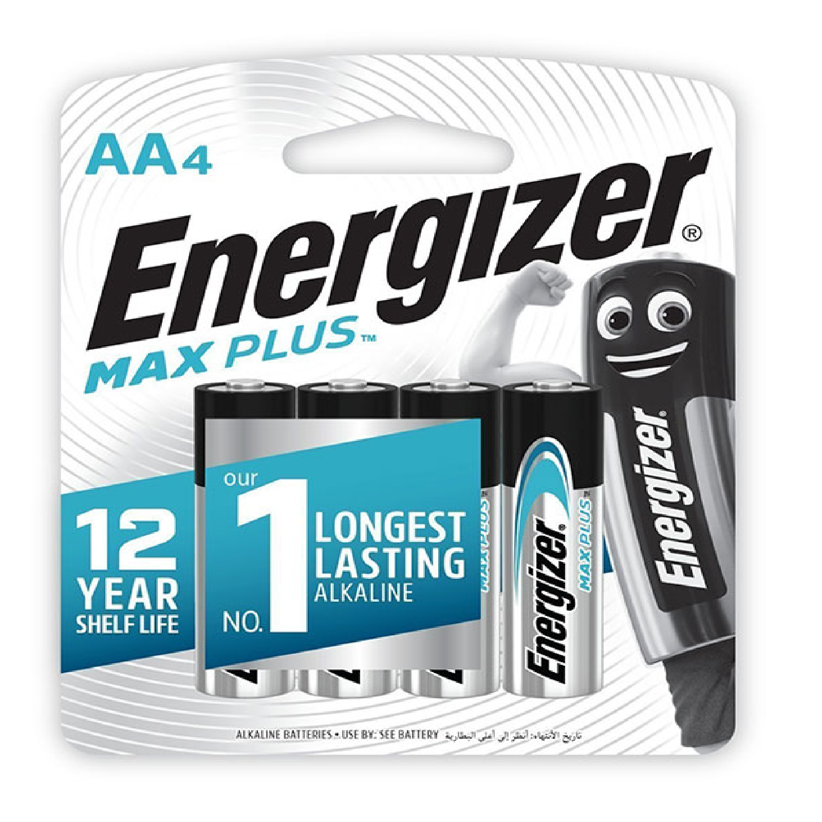 Energizer MAX PLUS 4AA Alkaline Battery 4PC/Pack